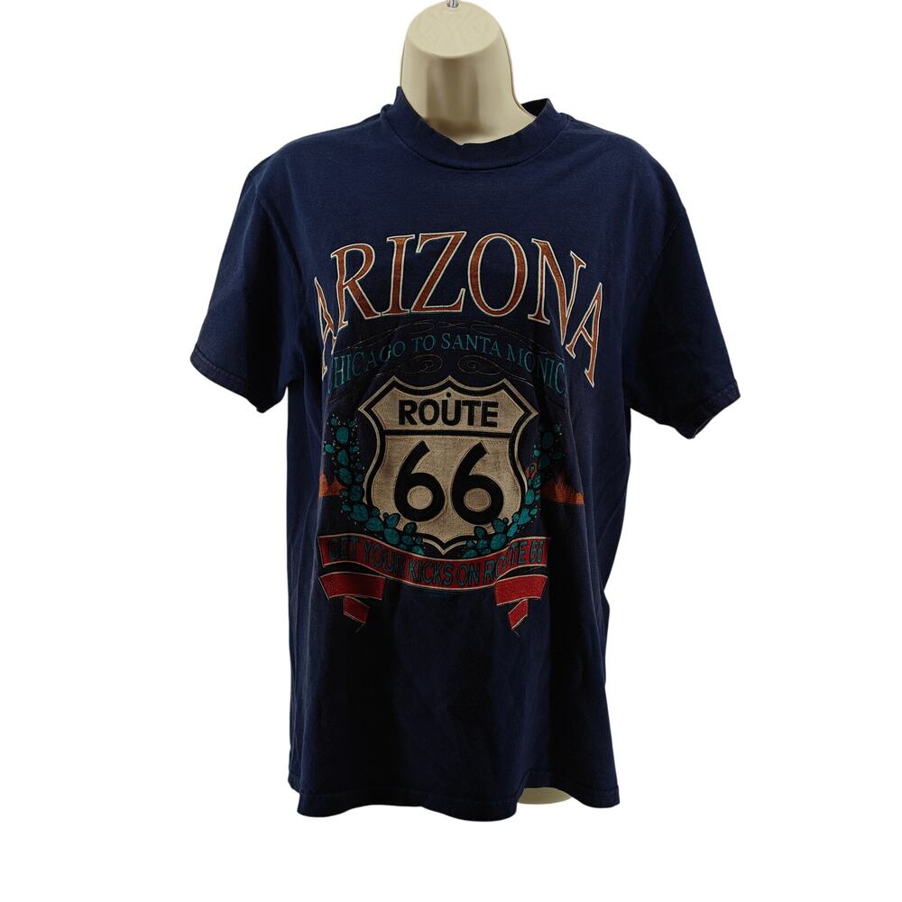 Vintage 90s Arizona Route 66 Tourist T Shirt Brieland Graphics Medium